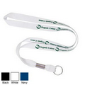 5/8" Organic Cotton Lanyard w/ Key Ring (1 Color)